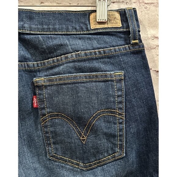 Levis 515 Boot Cut Jeans Dark Wash Mid Rise Denim Stretch Size 10 M - Picture 4 of 4